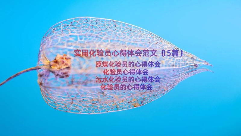 实用化验员心得体会范文（15篇）