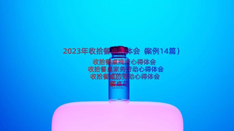 2023年收拾餐桌的体会（案例14篇）