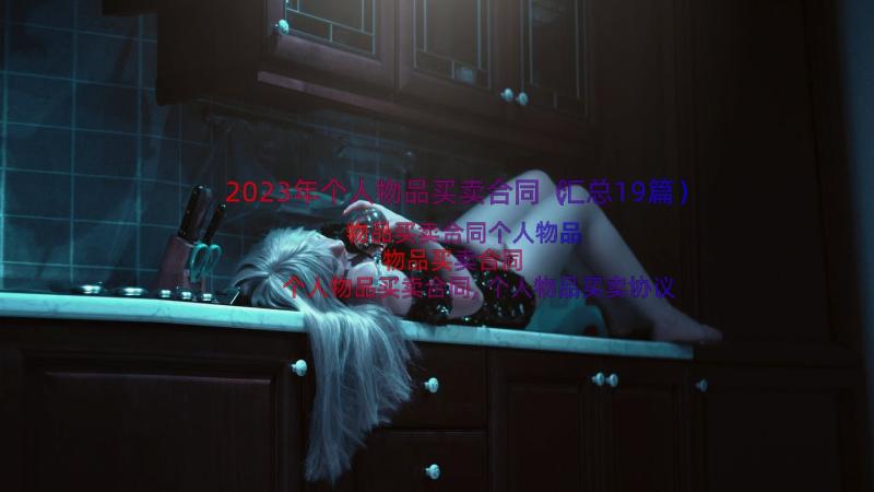 2023年个人物品买卖合同（汇总19篇）