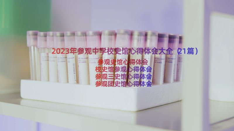 2023年参观中学校史馆心得体会大全（21篇）