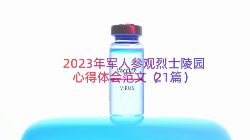 2023年军人参观烈士陵园心得体会范文（21篇）