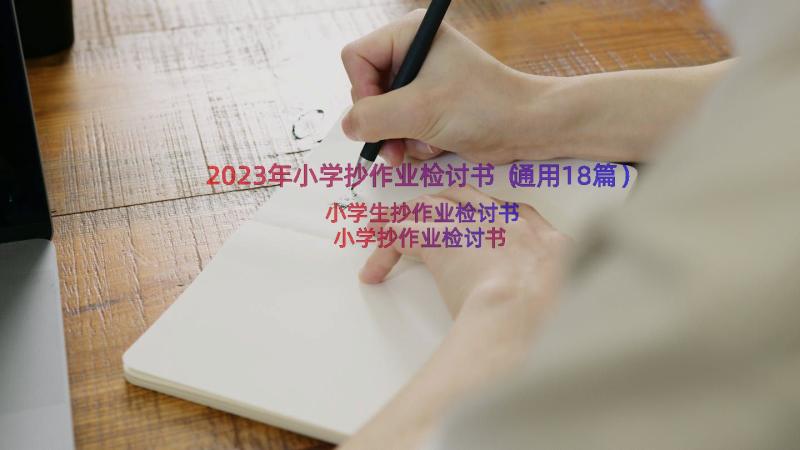 2023年小学抄作业检讨书（通用18篇）