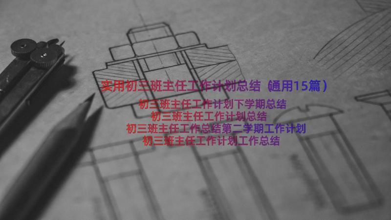 实用初三班主任工作计划总结（通用15篇）