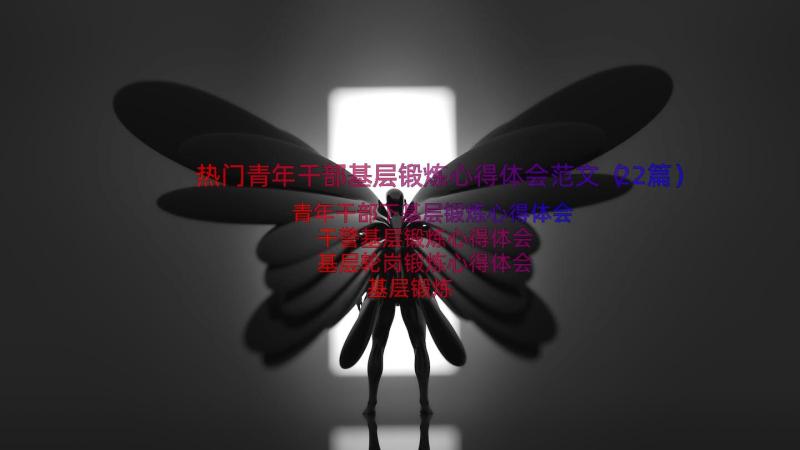 热门青年干部基层锻炼心得体会范文（22篇）