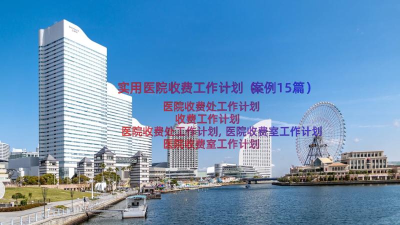 实用医院收费工作计划（案例15篇）