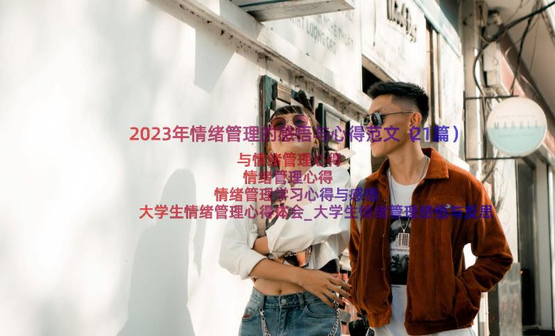 2023年情绪管理的感悟与心得范文（21篇）