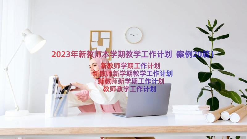 2023年新教师本学期教学工作计划（案例20篇）