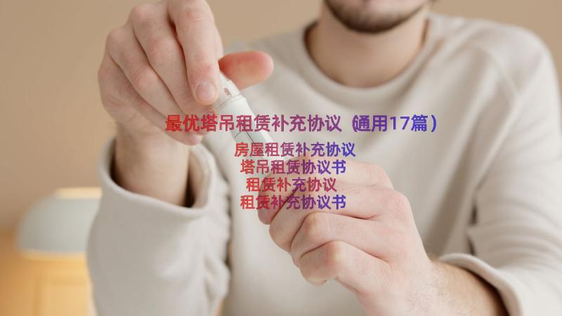 最优塔吊租赁补充协议（通用17篇）