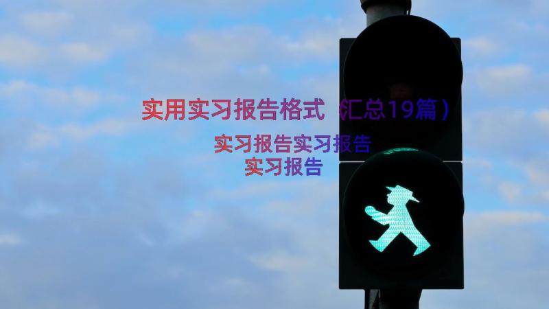 实用实习报告格式（汇总19篇）