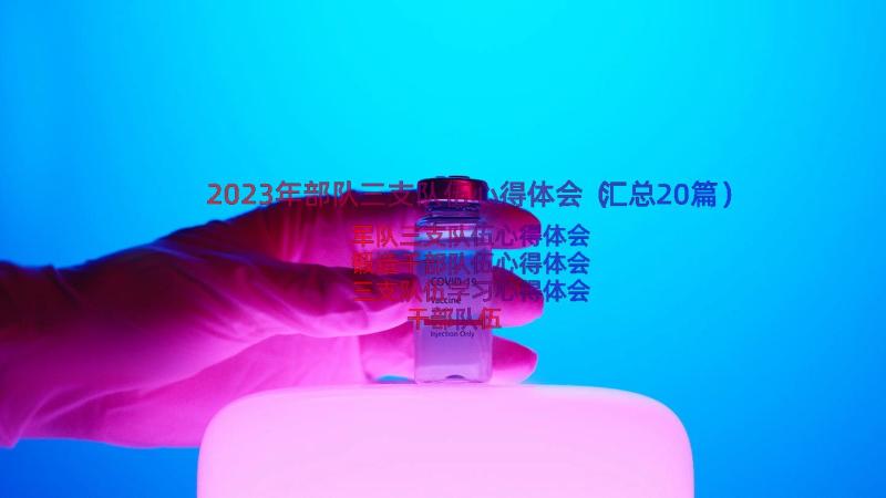 2023年部队三支队伍心得体会（汇总20篇）