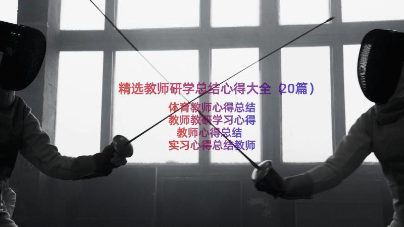 精选教师研学总结心得大全（20篇）