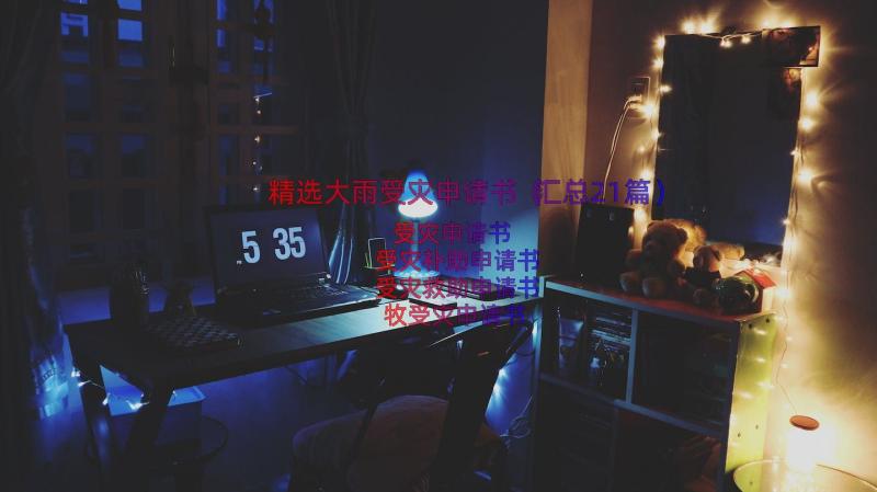 精选大雨受灾申请书（汇总21篇）