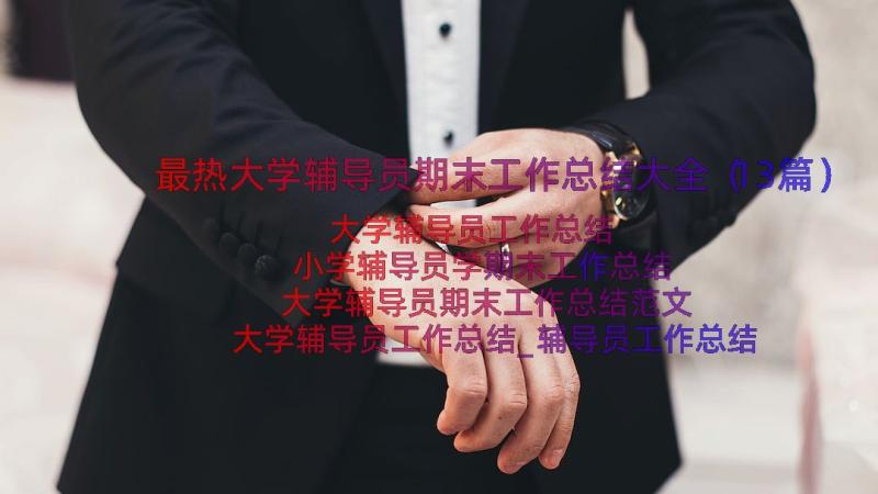 最热大学辅导员期末工作总结大全（13篇）