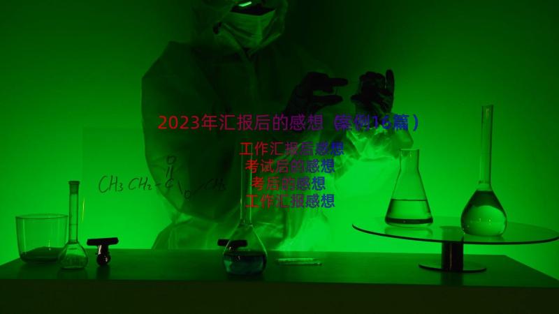 2023年汇报后的感想（案例16篇）