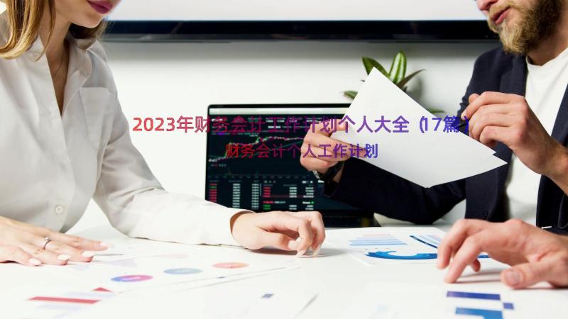 2023年财务会计工作计划个人大全（17篇）