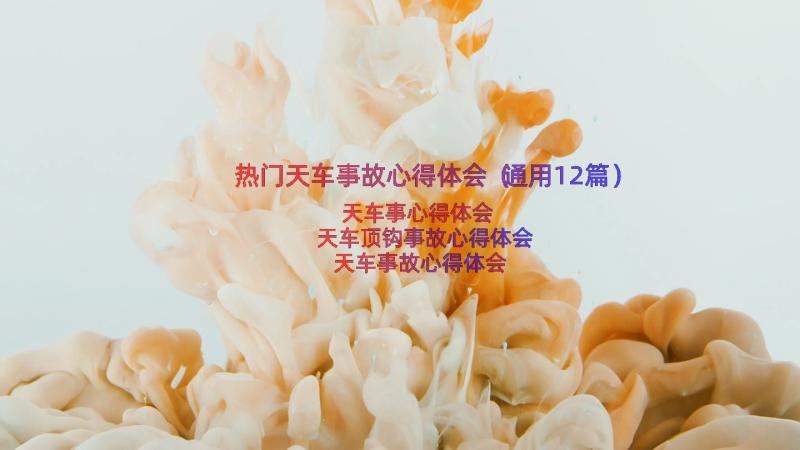 热门天车事故心得体会（通用12篇）