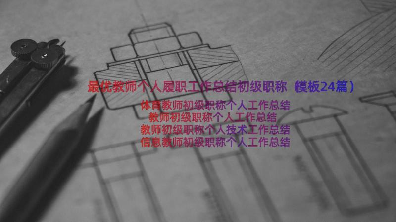 最优教师个人履职工作总结初级职称（模板24篇）