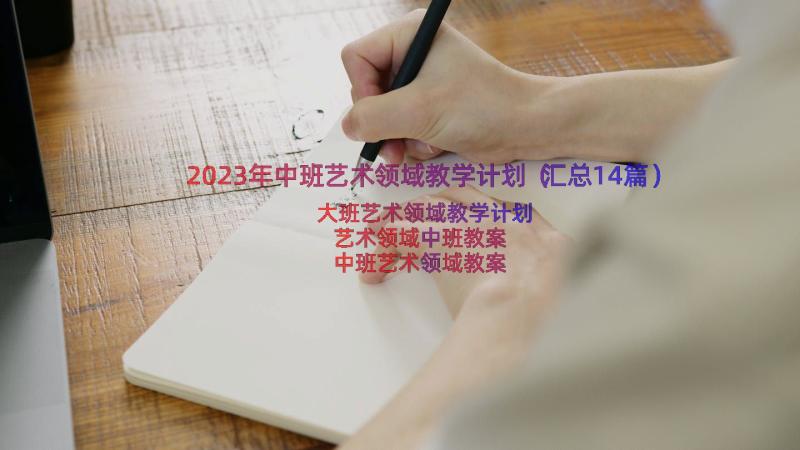 2023年中班艺术领域教学计划（汇总14篇）