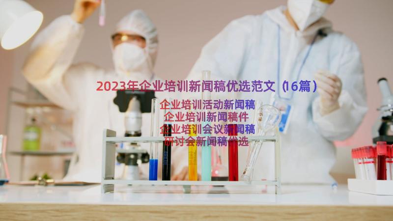 2023年企业培训新闻稿优选范文（16篇）