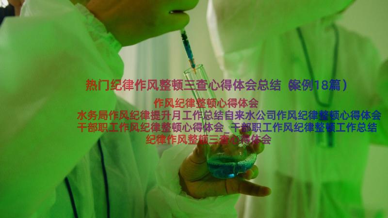 热门纪律作风整顿三查心得体会总结（案例18篇）