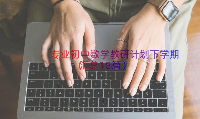 专业初中数学教研计划下学期（汇总18篇）