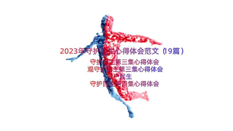 2023年守护民生心得体会范文（19篇）