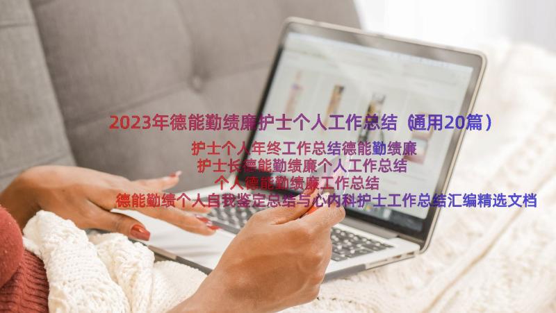 2023年德能勤绩廉护士个人工作总结（通用20篇）