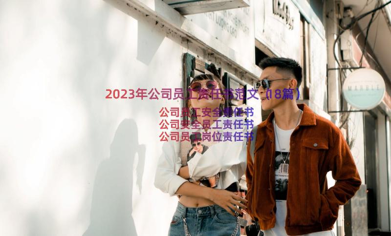 2023年公司员工责任书范文（18篇）