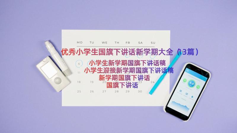 优秀小学生国旗下讲话新学期大全（13篇）