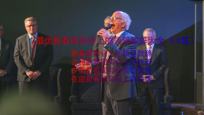 最优新春团拜会上的领导致辞大全（14篇）