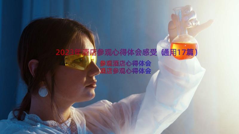 2023年酒店参观心得体会感受（通用17篇）