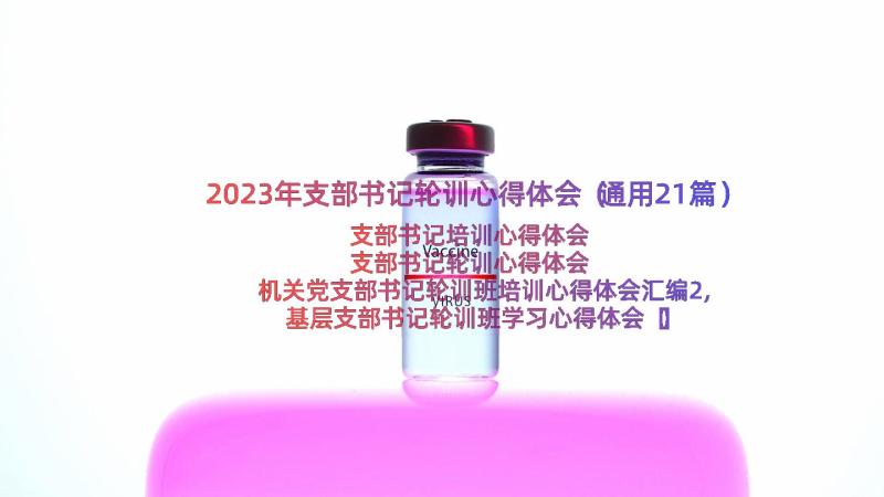 2023年支部书记轮训心得体会（通用21篇）