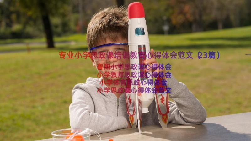 专业小学思政课培训教育心得体会范文（23篇）