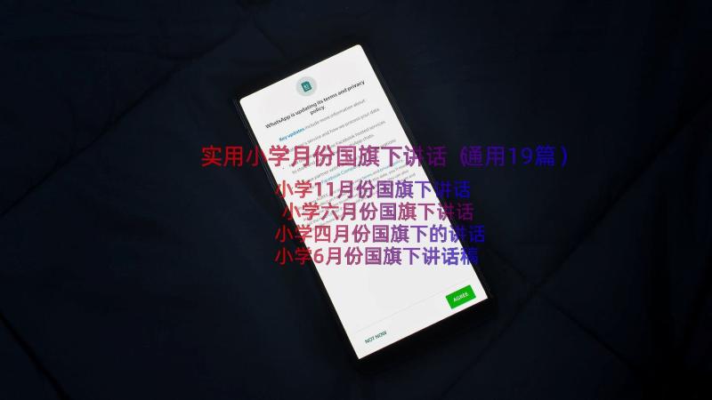 实用小学月份国旗下讲话（通用19篇）