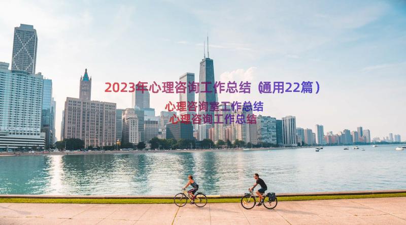 2023年心理咨询工作总结（通用22篇）