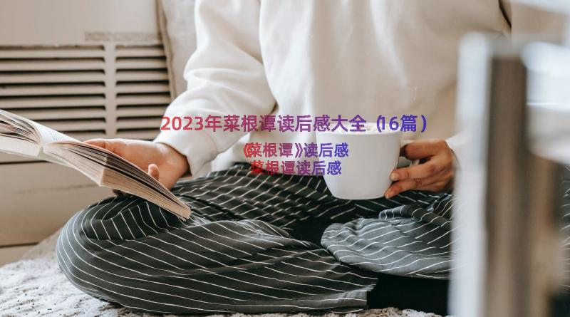 2023年菜根谭读后感大全（16篇）