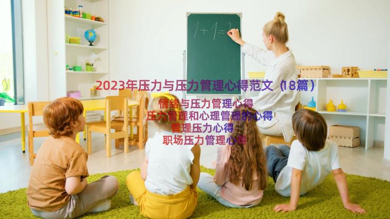 2023年压力与压力管理心得范文（18篇）