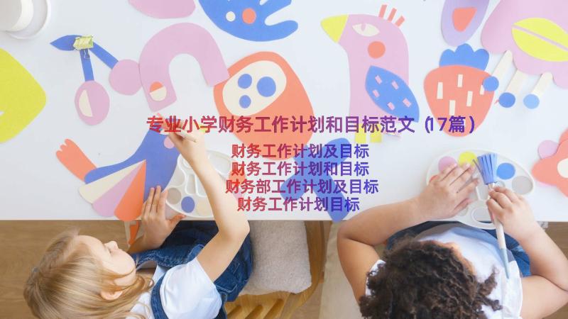 专业小学财务工作计划和目标范文（17篇）