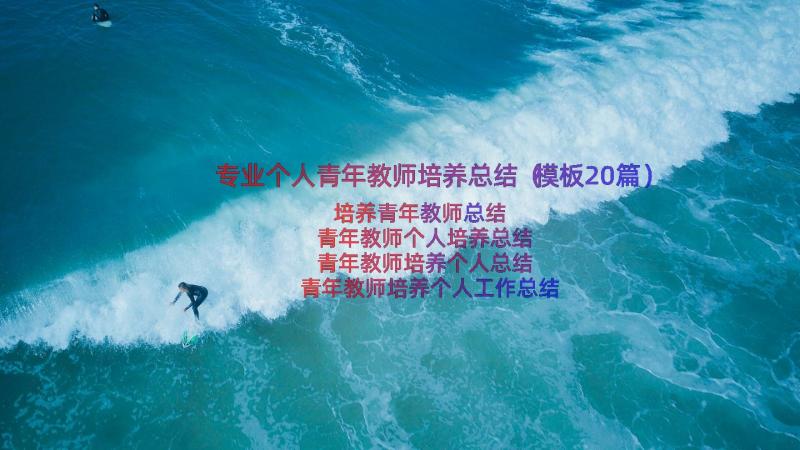 专业个人青年教师培养总结（模板20篇）