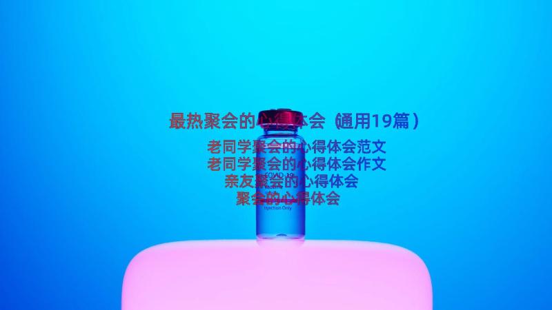 最热聚会的心得体会（通用19篇）