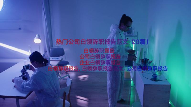 热门公司白领辞职报告范文（20篇）