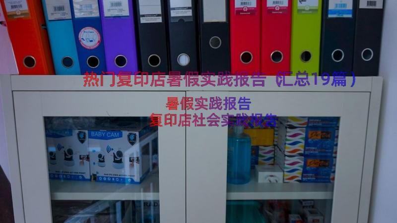 热门复印店暑假实践报告（汇总19篇）