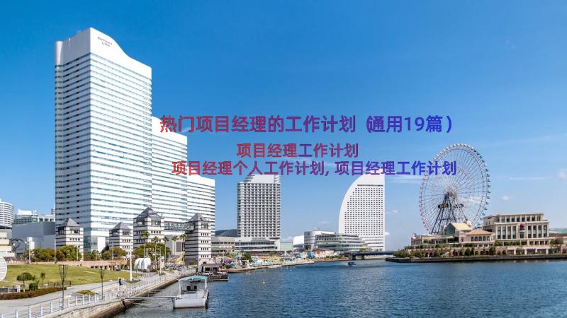 热门项目经理的工作计划（通用19篇）