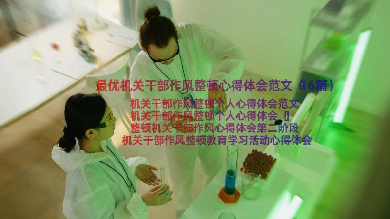 最优机关干部作风整顿心得体会范文（16篇）