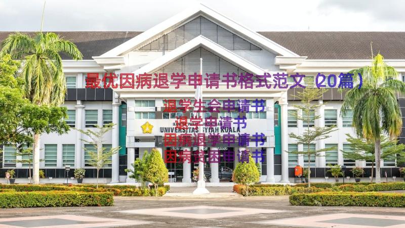 最优因病退学申请书格式范文（20篇）