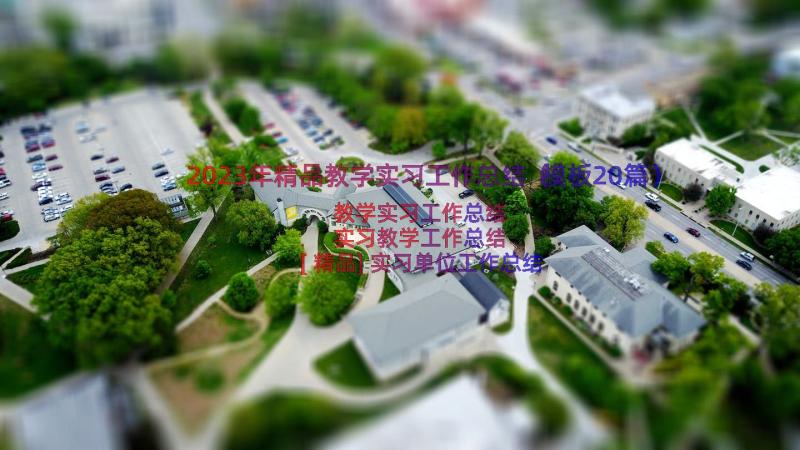 2023年精品教学实习工作总结（模板20篇）