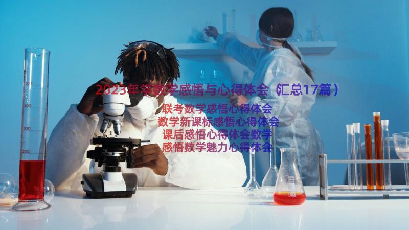 2023年学数学感悟与心得体会（汇总17篇）