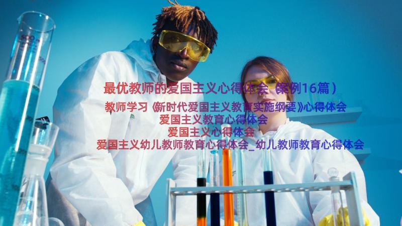 最优教师的爱国主义心得体会（案例16篇）