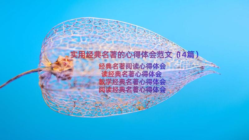 实用经典名著的心得体会范文（14篇）