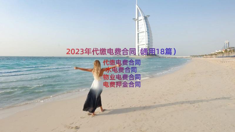 2023年代缴电费合同（通用18篇）